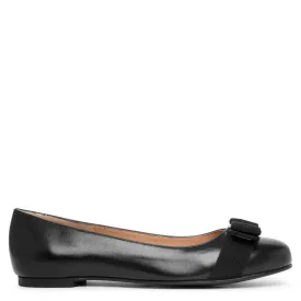 Varina 22 black leather ballerinas