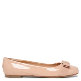 Varina patent beige ballet flats