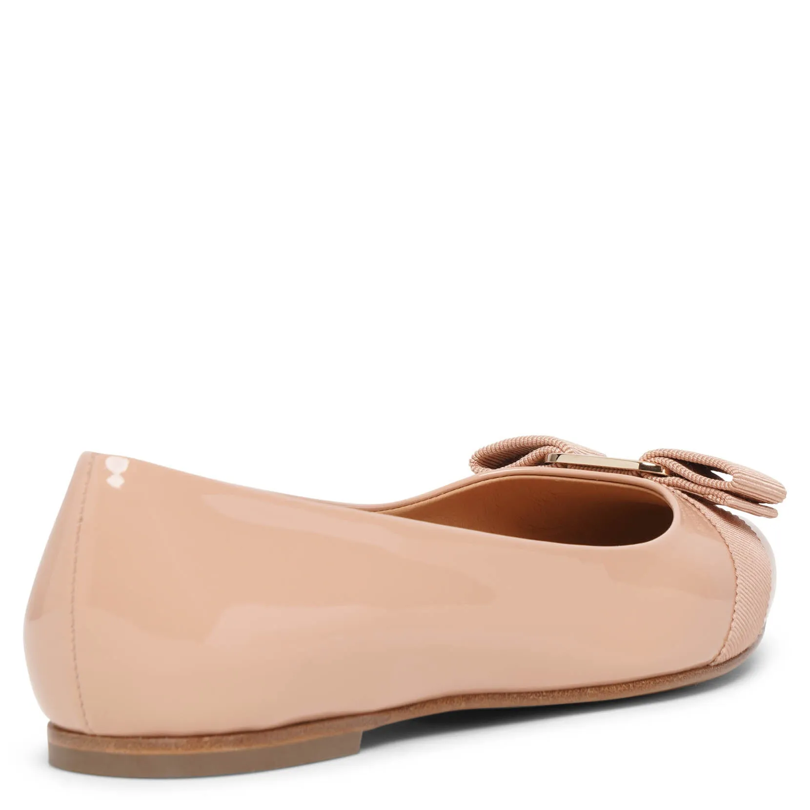 Varina patent beige ballet flats