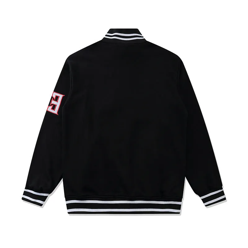 Varsity Bomber Jacket Embroidered Letter Baseball Uniform Men's Pilot Coat Jacket Spring Cardigan Sweater