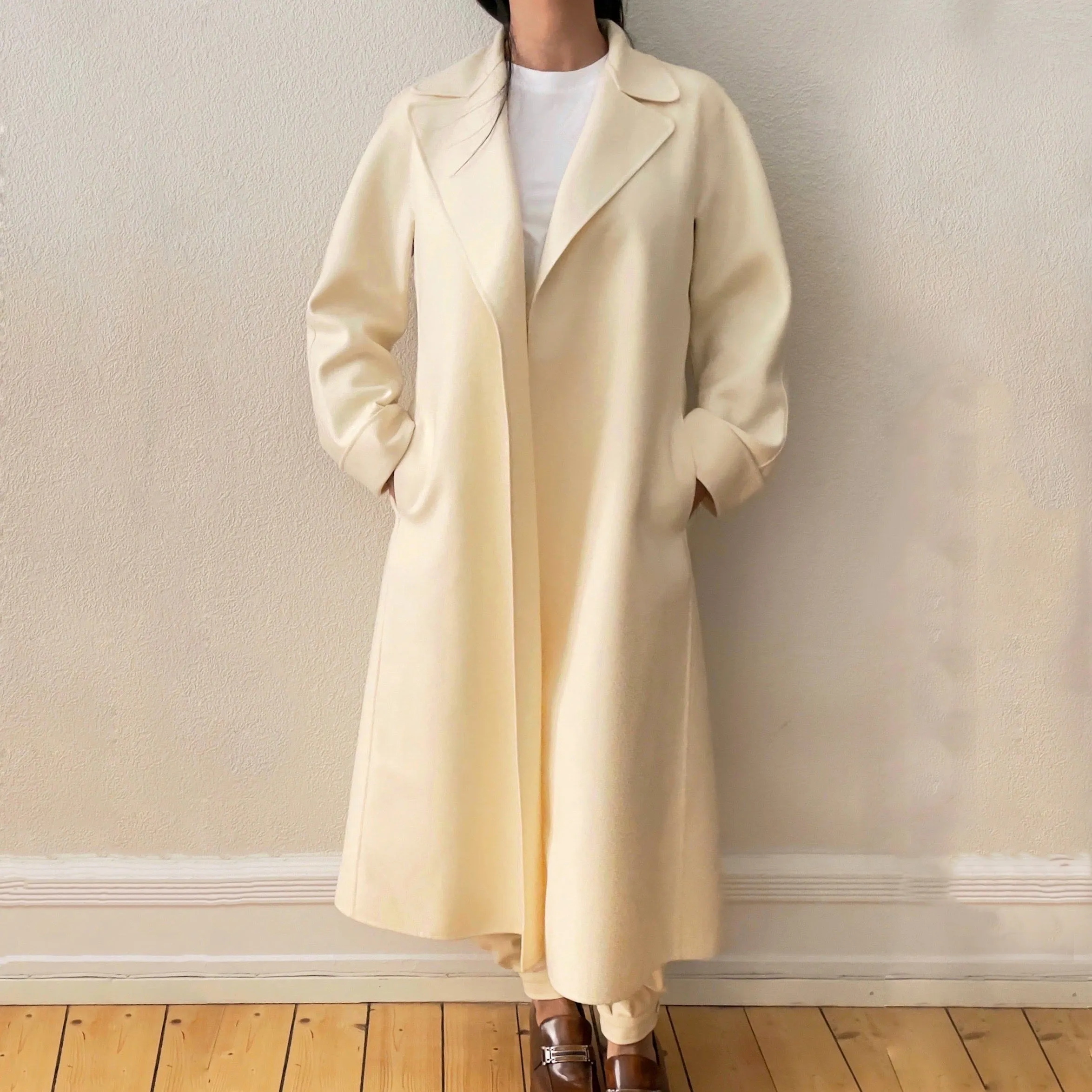 Vintage Cream Duster Coat - Miss Antonette