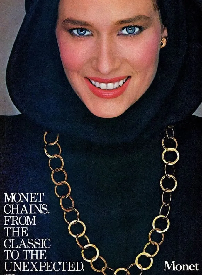 Vintage Monet Filigree Chain Necklace