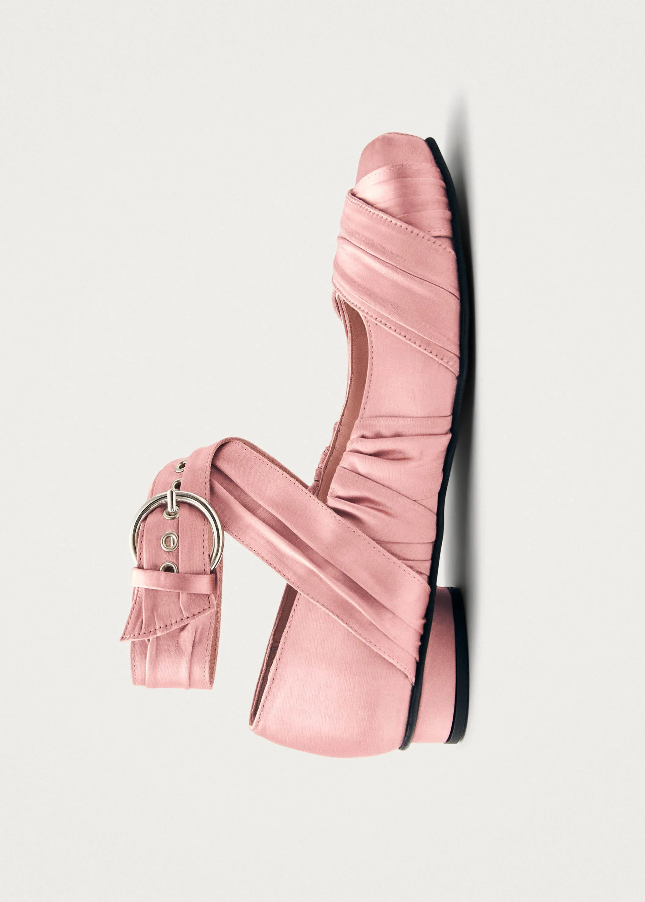 Volant Silky Pink Ballet Flats