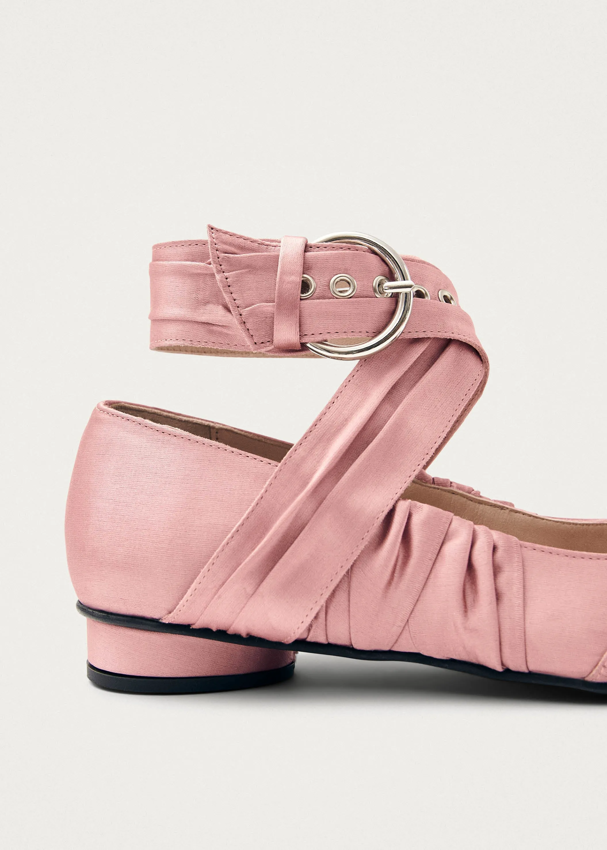 Volant Silky Pink Ballet Flats
