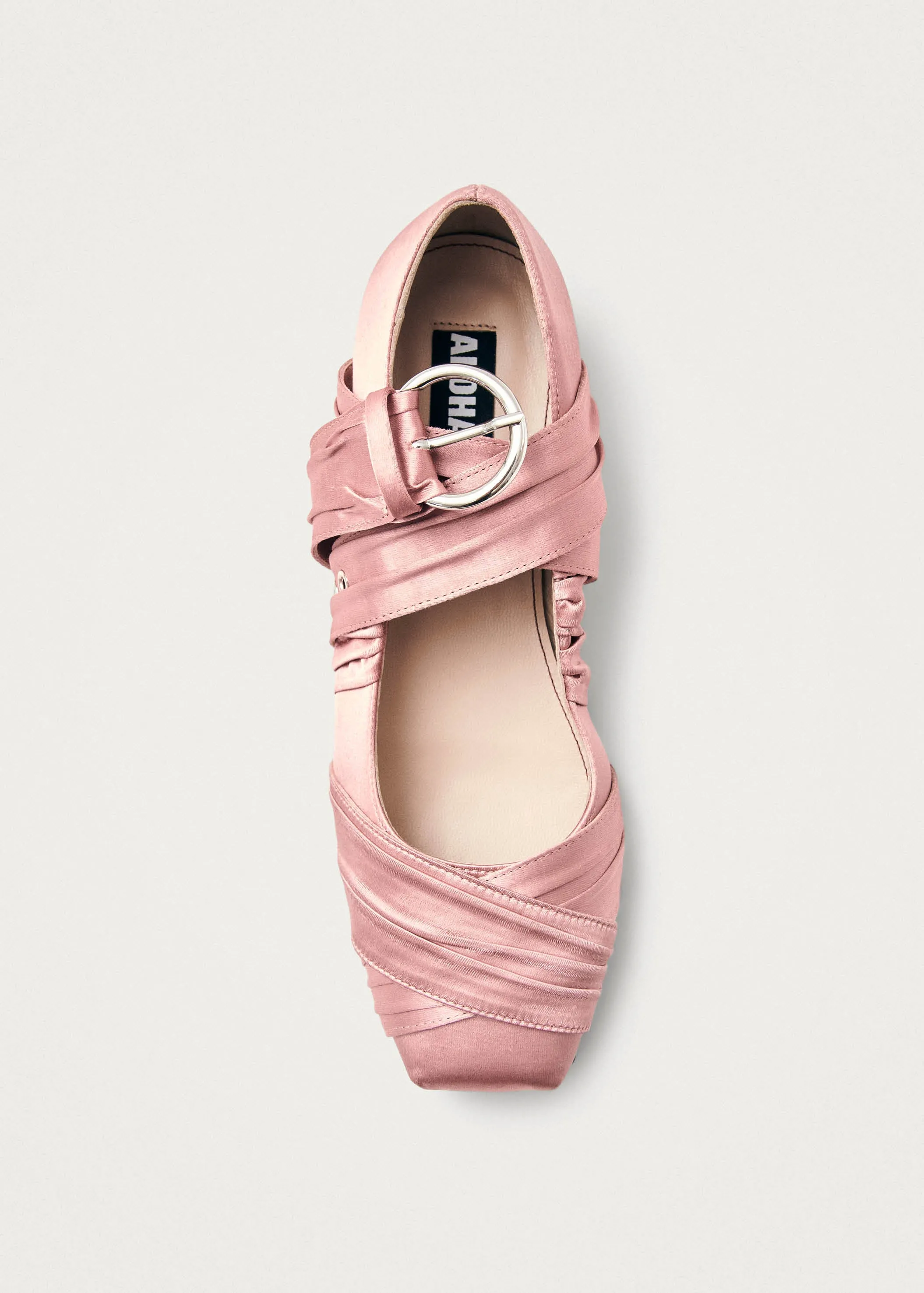 Volant Silky Pink Ballet Flats