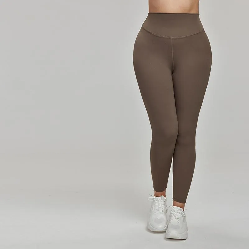 Women's Yoga Leggings High Waist Seamless Outer Side Plus Size