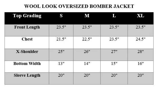 WOOL LOOK OVERSIZED BOMBER JACKET GREY
