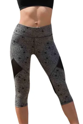 Yoga Pants Floral Printed Crop